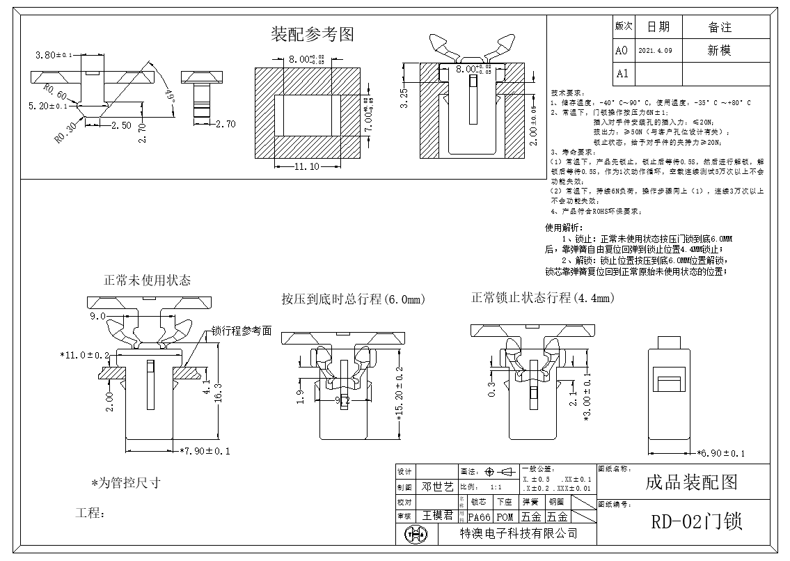 Push Push Latch RD-02